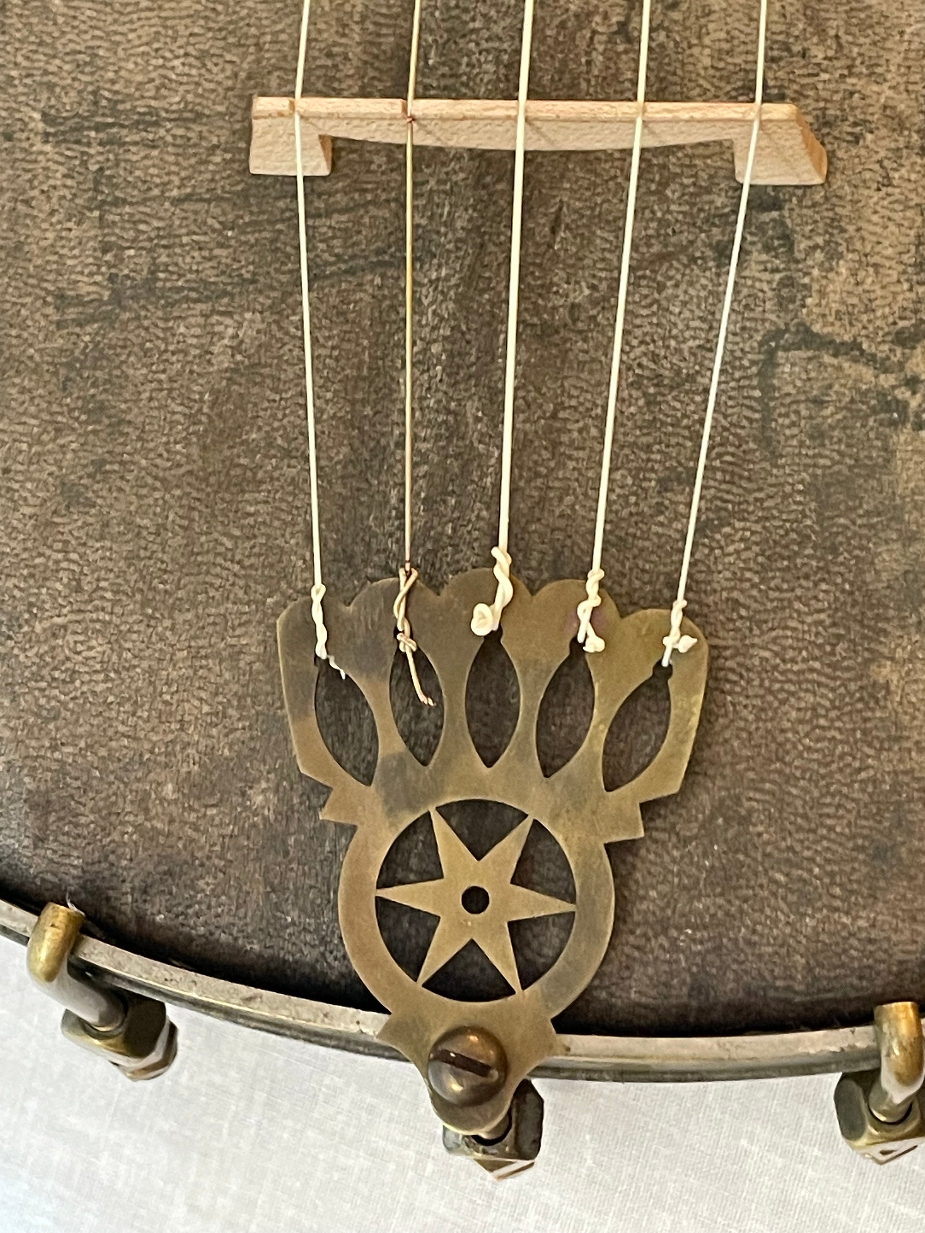 1867 Style Dobson Tailpiece for Tie-On Strings | K. VanMeter Banjos